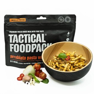 Dehydrované jídlo Těstoviny Arrabiata s kuřecím masem Tactical Foodpack®