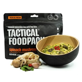 Dehydrované jídlo Těstoviny se špenátem a houbami Tactical Foodpack®