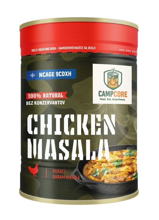Konzerva Chicken Masala CampCore® / samoohřev