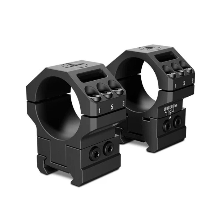 Montážní kroužky Heavy Duty Angle 30/60/90 MOA Picatinny High 1,35" / 34 mm tubus Discoveryopt®
