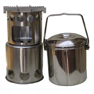 Nerezová sada na vaření Salamander Stove + Zebra Billy TBS Outdoor®
