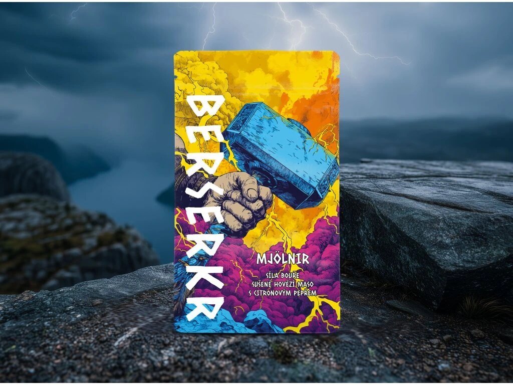 Sušené hovězí maso / jerky MJOLNIR - Citronový pepř Berserker®